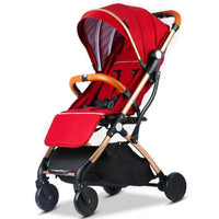 HKM-203347 Luxury Foldable Baby Stroller Compact Lightweight Aluminium Pushchair for Travel