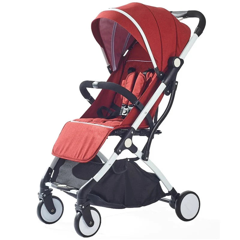 HKM-203347 Luxury Foldable Baby Stroller Compact Lightweight Aluminium Pushchair for Travel