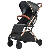 HKM-203347 Luxury Foldable Baby Stroller Compact Lightweight Aluminium Pushchair for Travel