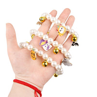 HKM-2034109 Pet Pearl Necklace Set for Halloween – Cat and Dog Neck Ornament with Bells