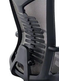 HKM-203411 Ergonomic Mesh Office Chair with Headrest and Footrest for Enhanced Comfort