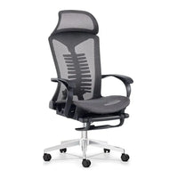 HKM-203411 Ergonomic Mesh Office Chair with Headrest and Footrest for Enhanced Comfort