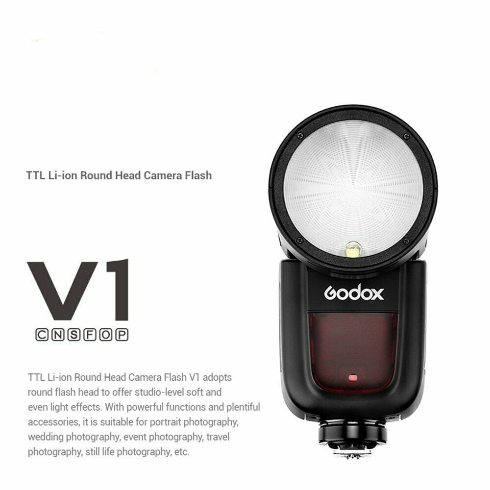HKM-203539 Professional Overhead Flash for DSLR Cameras with Circular Lamp Head and High-Speed Support