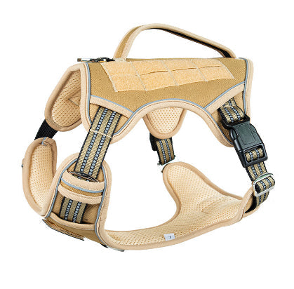 HKM-2035901 Search and Rescue Tactical Dog Chest Strap - Available in Black, Khaki, Camouflage, and Olive Green