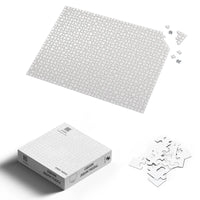 HKM-203603 White Pearl Paper Jigsaw Puzzle - 500 & 1000 Piece Custom Shaped Cardboard Blank