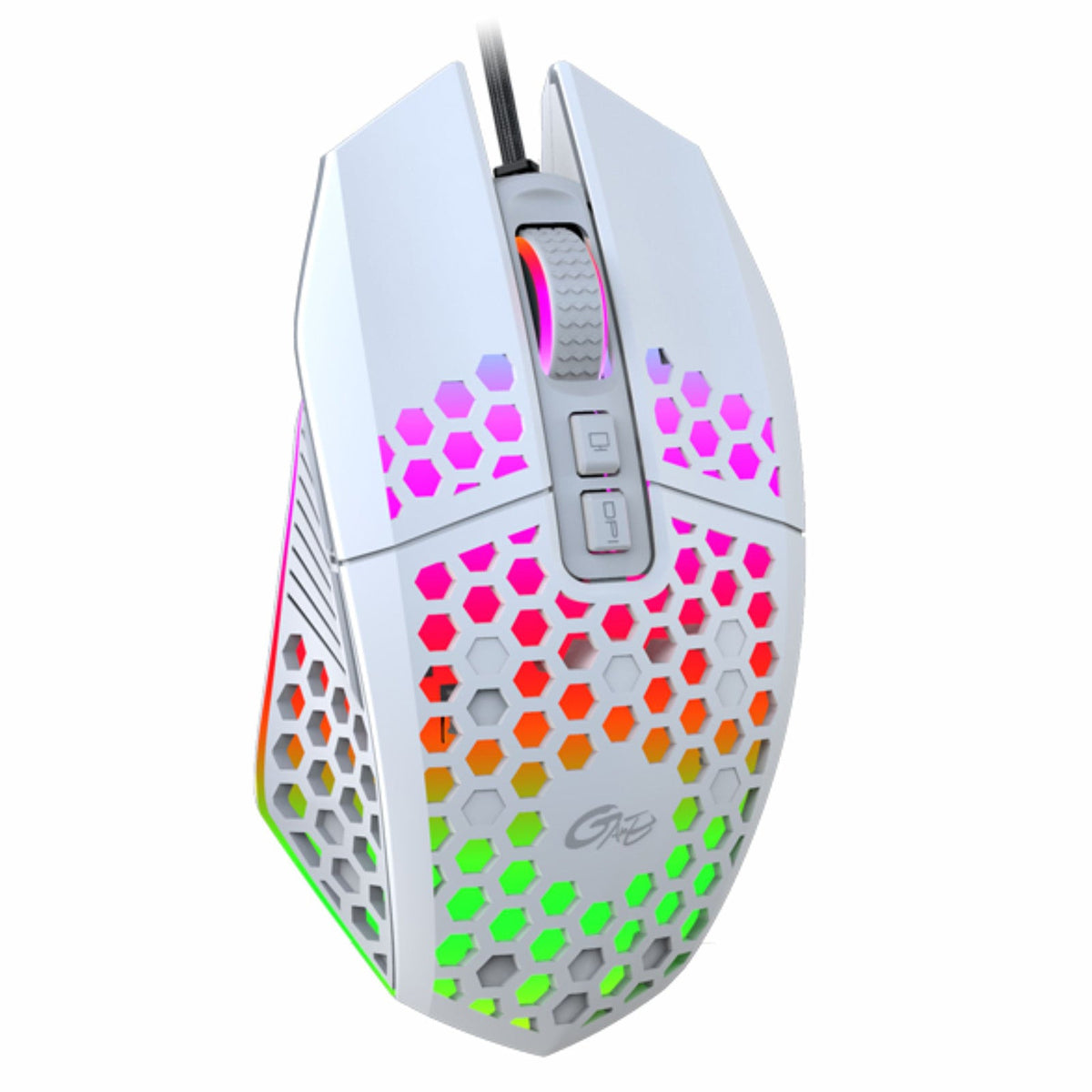 HKM-203667 Ergonomic Wired Gaming Mouse with Adjustable 8000 DPI Optical Sensor and 7 Programmable Keys