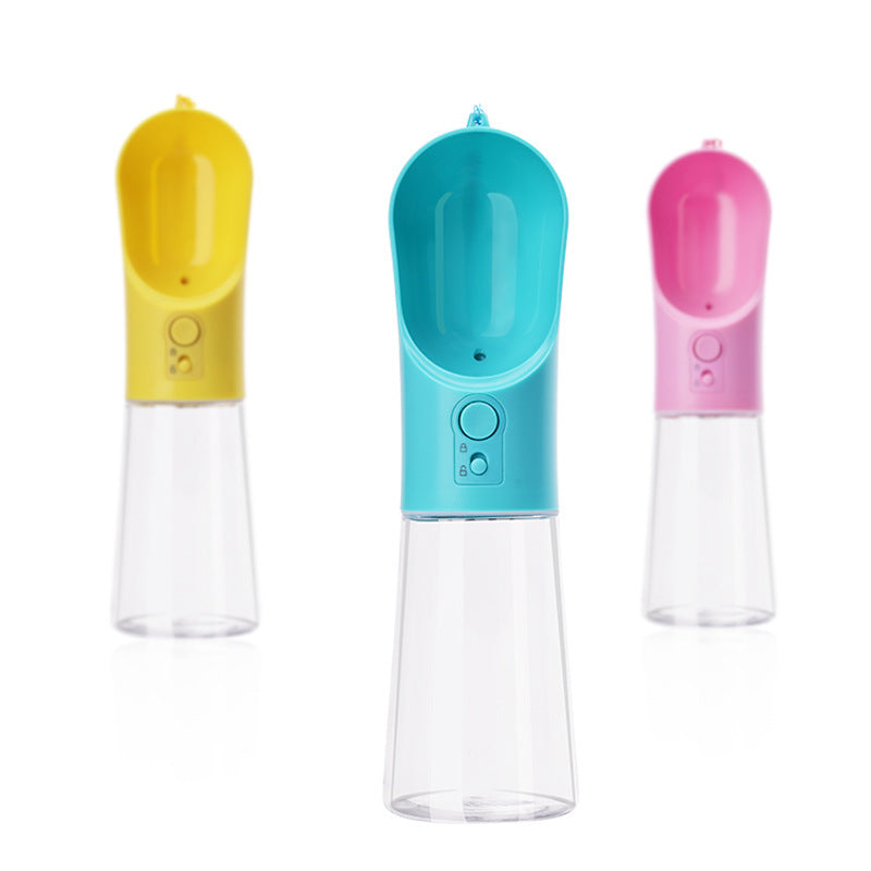 HKM-2038461 Transparent PET Cat Water Bottle with Activated Carbon Filtration - 360ml Capacity