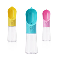 HKM-2038461 Transparent PET Cat Water Bottle with Activated Carbon Filtration - 360ml Capacity