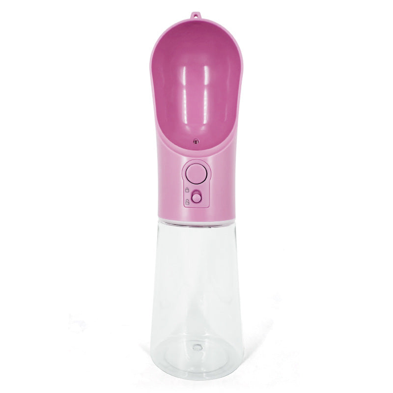 HKM-2038461 Transparent PET Cat Water Bottle with Activated Carbon Filtration - 360ml Capacity