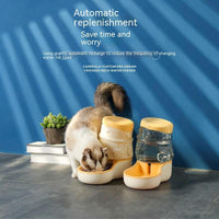 HKM-2038589 Automatic Anti-Tumble Pet Feeder and Water Dispenser in Multiple Colors