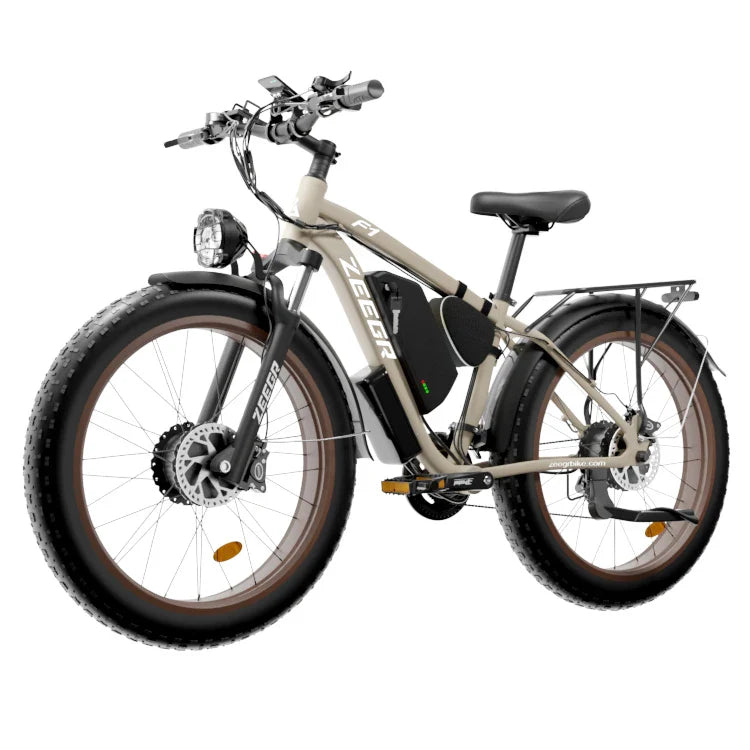HKM-203859 48V 2000W Dual Motor Electric Bicycle with 26"x4.0 Fat Tires and Hydraulic Brake System