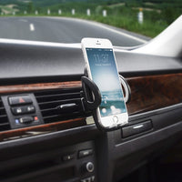 HKM-203859 Car Air Vent Mobile Phone Holder - Adjustable Plastic Mount for Easy Access