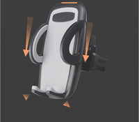 HKM-203859 Car Air Vent Mobile Phone Holder - Adjustable Plastic Mount for Easy Access