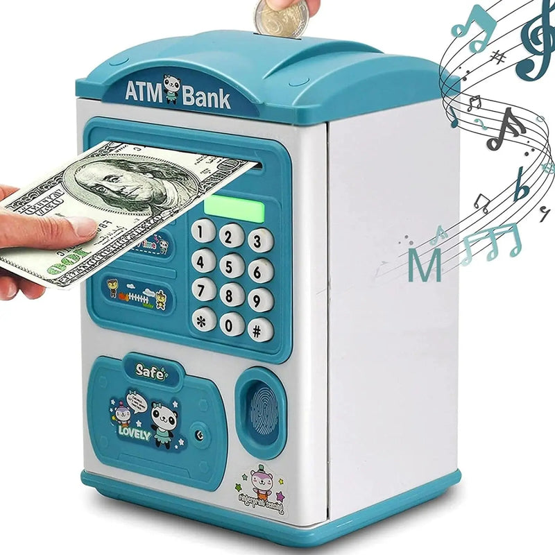HKM-203987 Kids Electric ATM Piggy Bank Toy - Safe Plastic Money Box for Ages 2-12