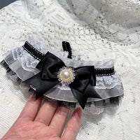 HKM-2039997 Pet Bow Tie and Drool Towel Cat Bib Collar - Multiple Sizes Available