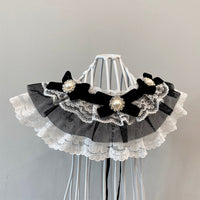 HKM-2039997 Pet Bow Tie and Drool Towel Cat Bib Collar - Multiple Sizes Available