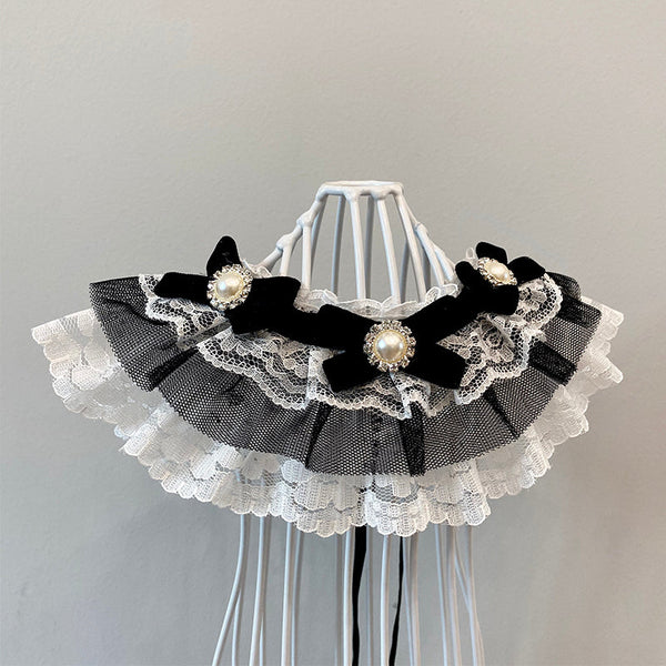 HKM-2039997 Pet Bow Tie and Drool Towel Cat Bib Collar - Multiple Sizes Available