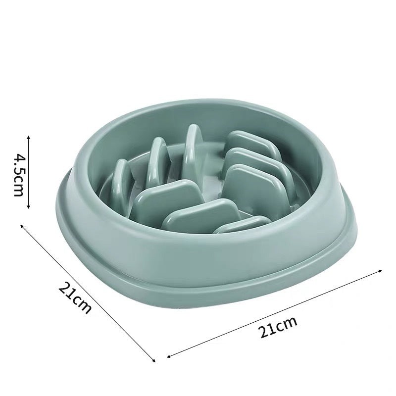 HKM-2041021 Anti-Choking Slow Feeder Bowl for Dogs - Large Capacity Pet Food Dish in Multiple Colors