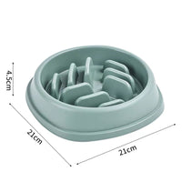 HKM-2041021 Anti-Choking Slow Feeder Bowl for Dogs - Large Capacity Pet Food Dish in Multiple Colors