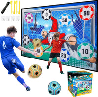 HKM-204115 Kids Indoor Outdoor Soccer Ball Game Set with 2 Soccer Balls and Target