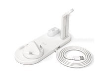 HKM-204179 Three-in-One Desktop Wireless Charging Stand - Black, White, Silver, Rose Gold Options