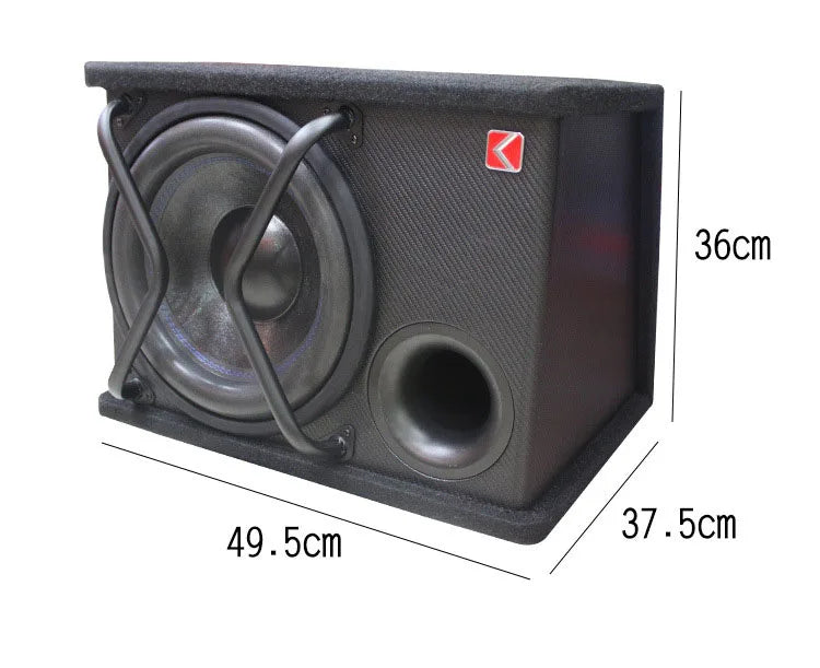 HKM-204307 12-Inch Active Subwoofer for Car Audio Systems - 12V Automotive Speaker