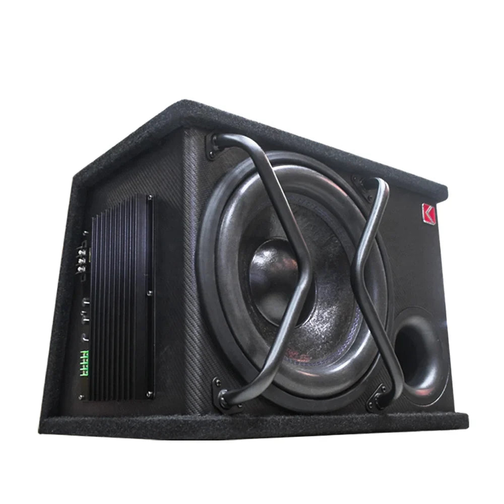 HKM-204307 12-Inch Active Subwoofer for Car Audio Systems - 12V Automotive Speaker