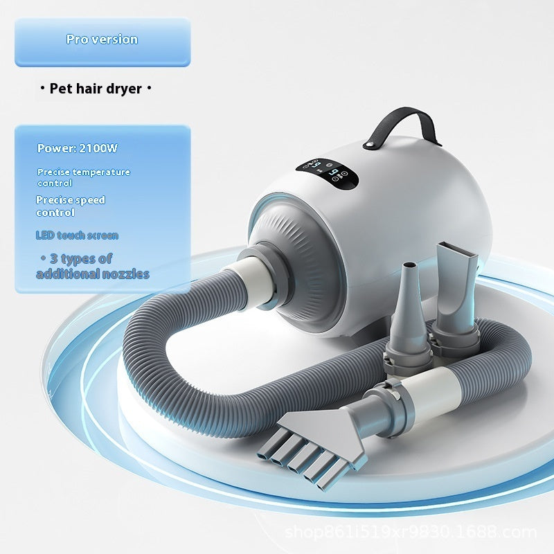 HKM-2043837 Smart Touch Screen Pet Hair Dryer with 2000W Power for Quick Drying