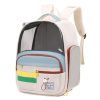 HKM-2044605 Portable Oxford Cloth Pet Backpack and Handbag with Medium Hardness