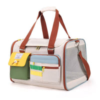 HKM-2044605 Portable Oxford Cloth Pet Backpack and Handbag with Medium Hardness