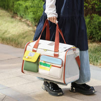 HKM-2044605 Portable Oxford Cloth Pet Backpack and Handbag with Medium Hardness