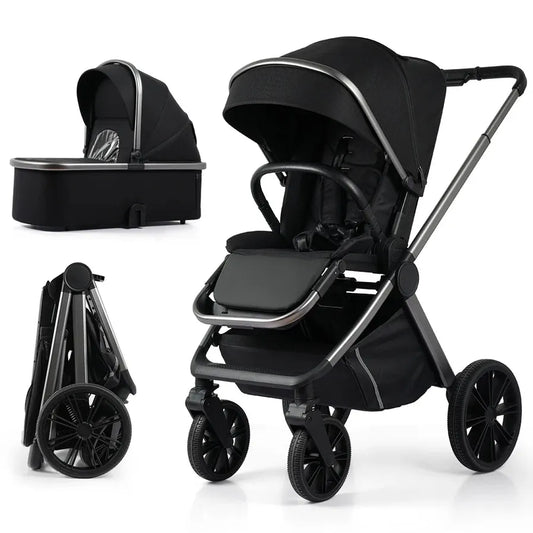 HKM-204499 3-in-1 Lightweight Foldable Stroller with Car Seat for Infants and Toddlers