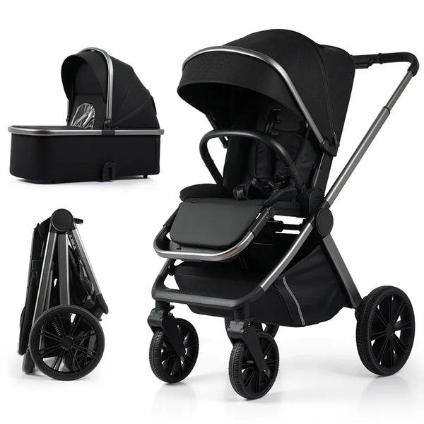 HKM-204499 3-in-1 Lightweight Foldable Stroller with Car Seat for Infants and Toddlers