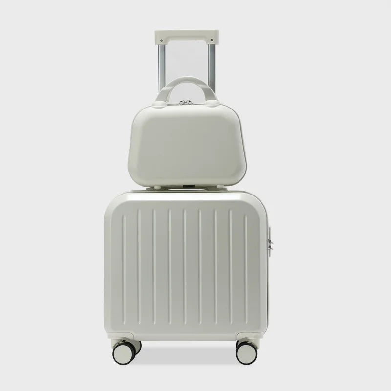HKM-204691 Durable PC ABS Trolley Luggage Travel Bag with Universal Wheels