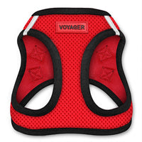 HKM-2047421 Adjustable Small Dog Walking Vest in Blue, Red, Gray - Multiple Sizes Available