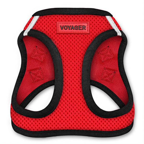 HKM-2047421 Adjustable Small Dog Walking Vest in Blue, Red, Gray - Multiple Sizes Available