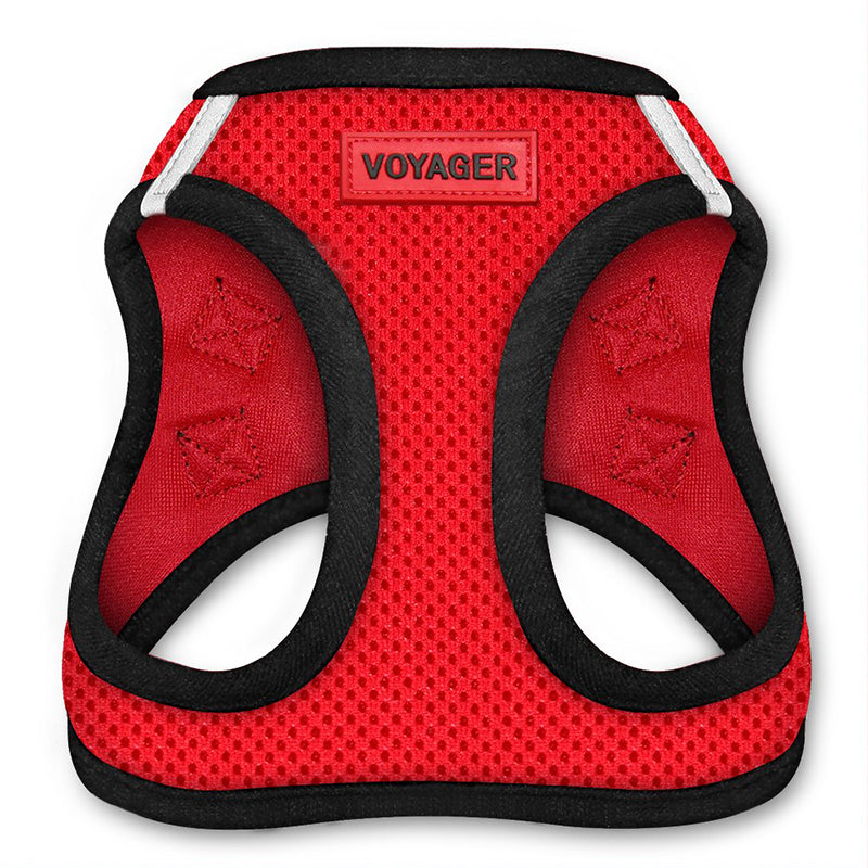 HKM-2047421 Adjustable Small Dog Walking Vest in Blue, Red, Gray - Multiple Sizes Available