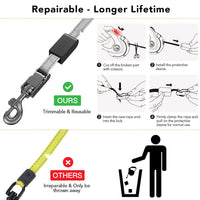 HKM-2047933 Retractable Reflective Dog Traction Belt - 4m Adjustable Pet Leash in Black or Off-White