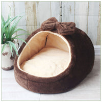 HKM-2048189 All-Season Warm Cat Nest Bed for Small and Medium Dogs – Soft Cloth Material