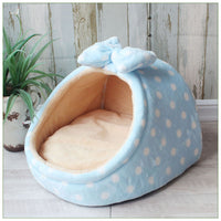 HKM-2048189 All-Season Warm Cat Nest Bed for Small and Medium Dogs – Soft Cloth Material