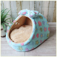 HKM-2048189 All-Season Warm Cat Nest Bed for Small and Medium Dogs – Soft Cloth Material