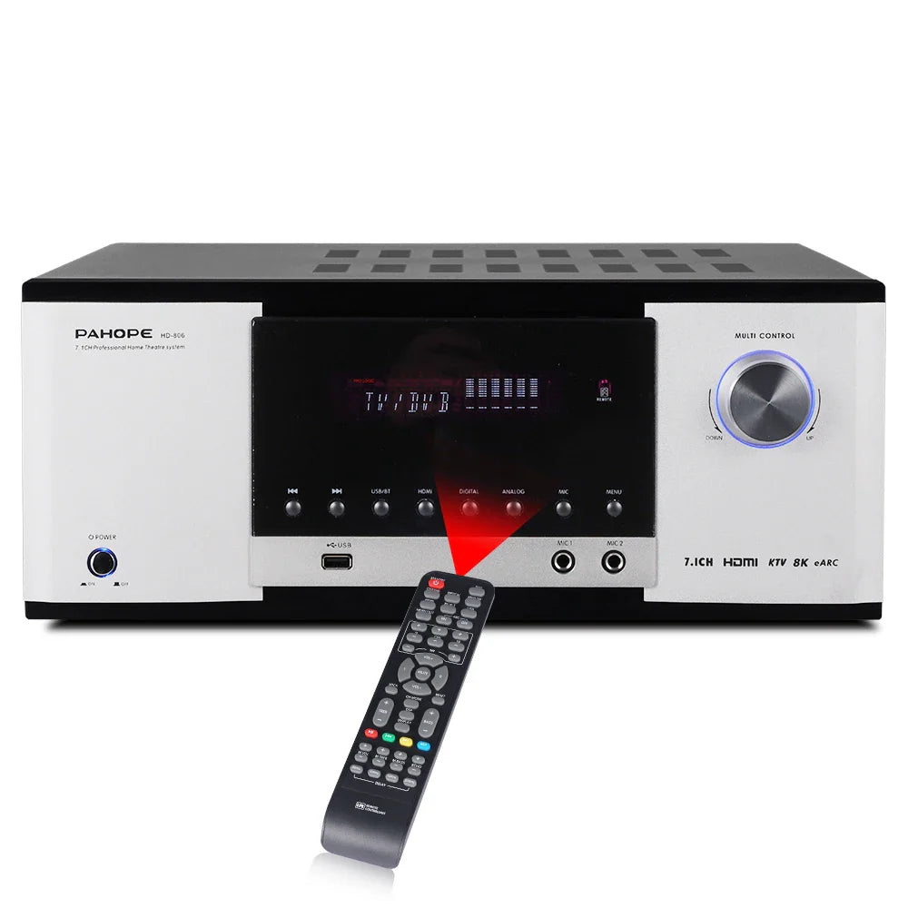 HKM-204819 7.1 Channel Home Theatre Power Amplifier with 3D/4K DTS HD Digital Sound and Bluetooth Connectivity