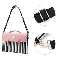 HKM-205011 Versatile 15.6 Inch Laptop Handbag for Women - Stylish Office Satchel with Shoulder Strap