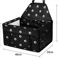 HKM-2050365 Waterproof Oxford Car Pet Seat Bag for Dogs and Cats, Animal Pattern, Medium to Hard Design
