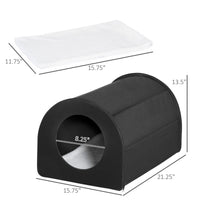 HKM-2051773 Winter Portable Heated Double Wide Water-Resistant Cat House for Indoor and Outdoor Use