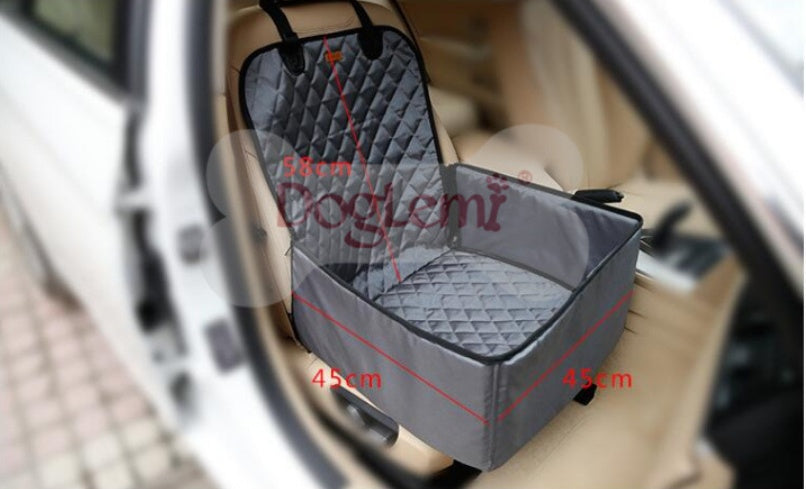 HKM-2052925 Waterproof Pet Seat Cover Pad for Cars and SUVs - Adjustable Straps, Easy to Clean