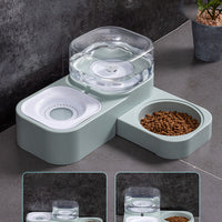 HKM-2054077 Dual Bowl Automatic Cat Drinking Fountain with HIPS and PP Materials, 16.3x32x16.3 Size
