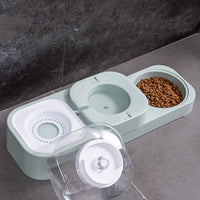 HKM-2054077 Dual Bowl Automatic Cat Drinking Fountain with HIPS and PP Materials, 16.3x32x16.3 Size
