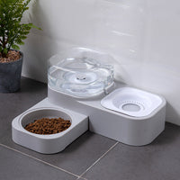 HKM-2054077 Dual Bowl Automatic Cat Drinking Fountain with HIPS and PP Materials, 16.3x32x16.3 Size