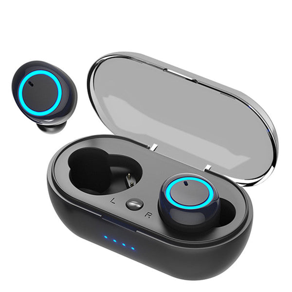HKM-205523 Wireless Bluetooth Headset with Charging Case, 10m Range, 5 Hours Music Duration, Automatic Connection